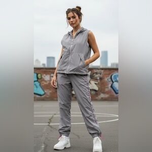 Energy Zone VINTAGE Y2K Medium Grey Hooded Track Suit